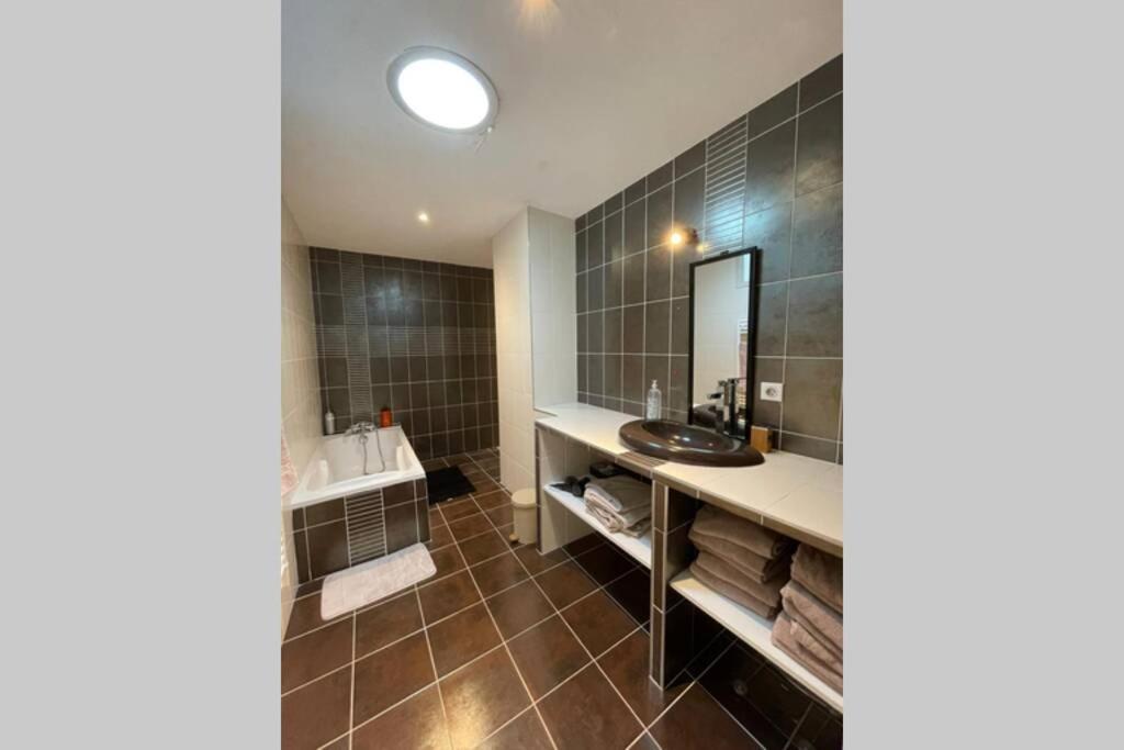 Superbe Appartement Avec 2 Chambres - 9 Personnes - Parking Prive ตูร์นง-โซร์-โฮน ภายนอก รูปภาพ